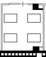 一般病室（4名1室）間取り図